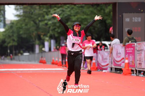 Race photo from Smartfren Run 2024