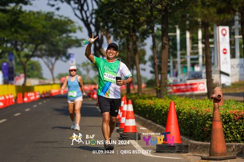 Race photo from BAF LIONS RUN 2024