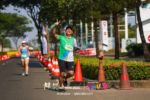Race photo from BAF LIONS RUN 2024