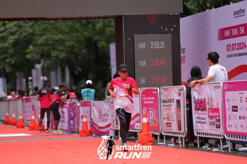 Race photo from Smartfren Run 2024