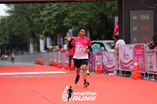 Race photo from Smartfren Run 2024