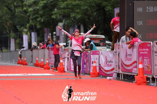 Race photo from Smartfren Run 2024