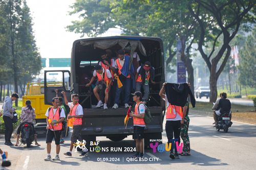 Race photo from BAF LIONS RUN 2024