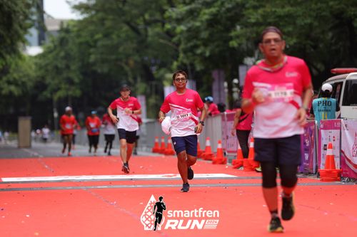 Race photo from Smartfren Run 2024