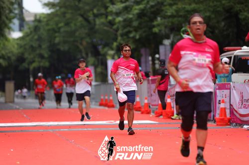 Race photo from Smartfren Run 2024