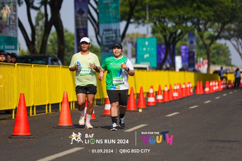 Race photo from BAF LIONS RUN 2024