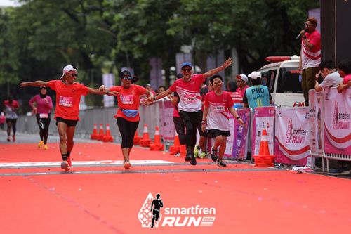 Race photo from Smartfren Run 2024