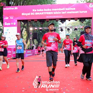 Race photo from SMARTFREN RUN 2026