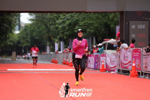 Race photo from Smartfren Run 2024