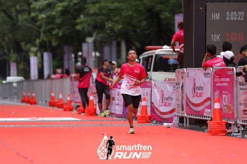 Race photo from Smartfren Run 2024