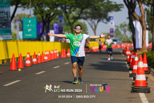 Race photo from BAF LIONS RUN 2024