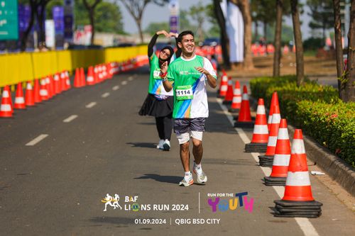 Race photo from BAF LIONS RUN 2024