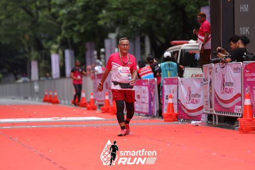 Race photo from Smartfren Run 2024