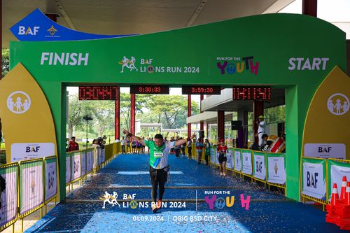 Race photo from BAF LIONS RUN 2024