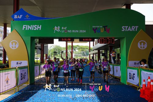 Race photo from BAF LIONS RUN 2024