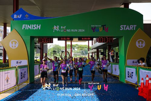 Race photo from BAF LIONS RUN 2024