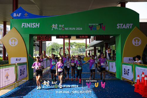 Race photo from BAF LIONS RUN 2024