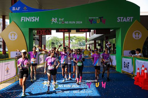 Race photo from BAF LIONS RUN 2024
