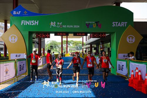 Race photo from BAF LIONS RUN 2024