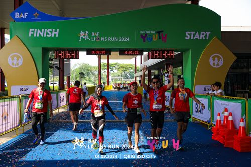 Race photo from BAF LIONS RUN 2024