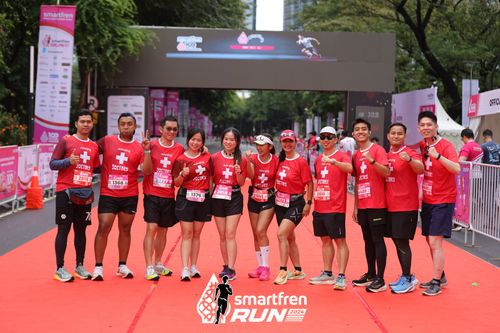 Race photo from Smartfren Run 2024
