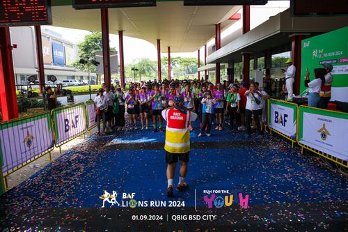 Race photo from BAF LIONS RUN 2024