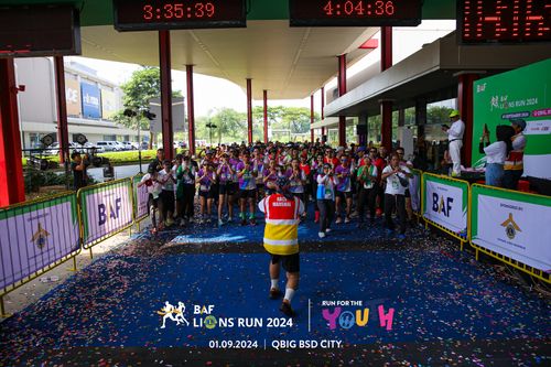 Race photo from BAF LIONS RUN 2024