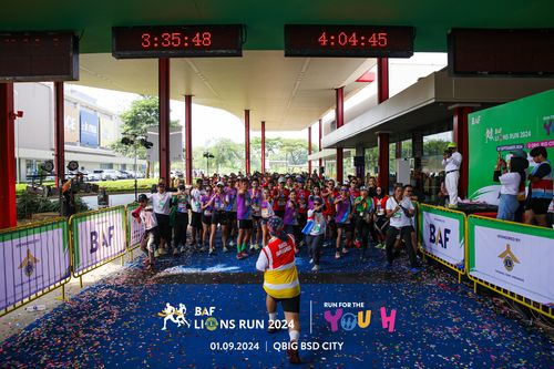 Race photo from BAF LIONS RUN 2024