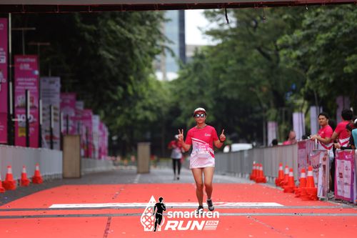 Race photo from Smartfren Run 2024