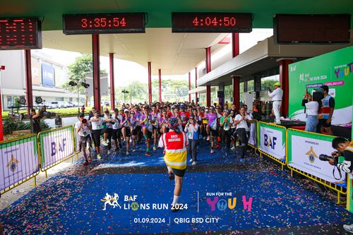 Race photo from BAF LIONS RUN 2024