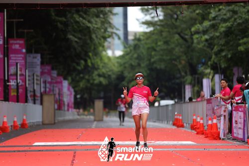 Race photo from Smartfren Run 2024