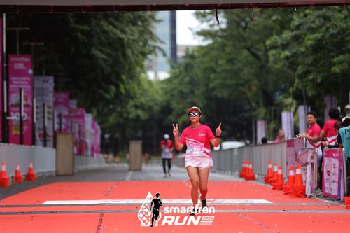 Race photo from Smartfren Run 2024