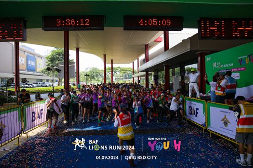 Race photo from BAF LIONS RUN 2024