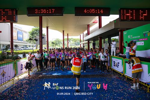 Race photo from BAF LIONS RUN 2024