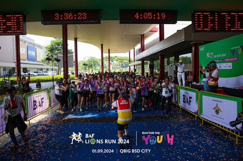 Race photo from BAF LIONS RUN 2024