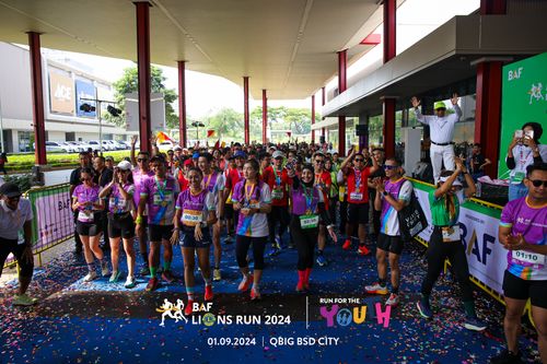 Race photo from BAF LIONS RUN 2024
