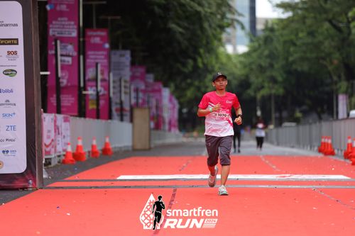 Race photo from Smartfren Run 2024