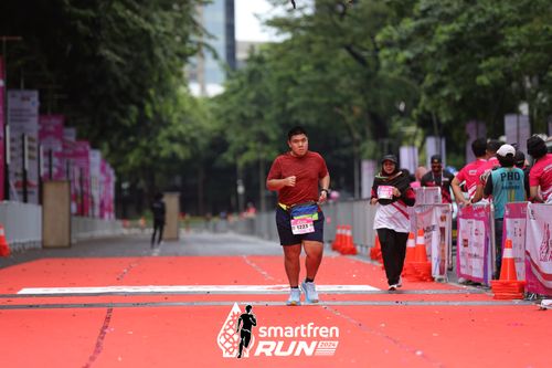 Race photo from Smartfren Run 2024