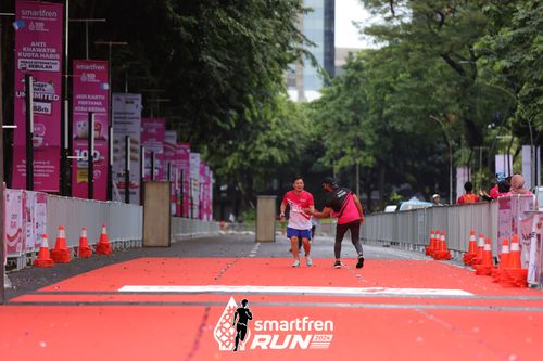 Race photo from Smartfren Run 2024