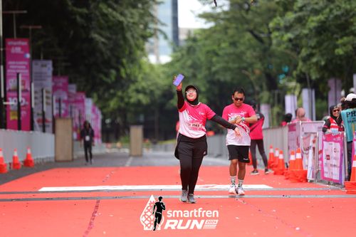 Race photo from Smartfren Run 2024