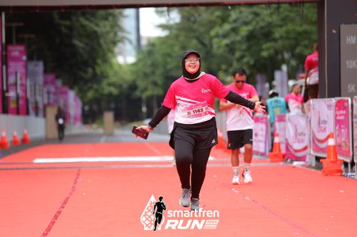 Race photo from Smartfren Run 2024