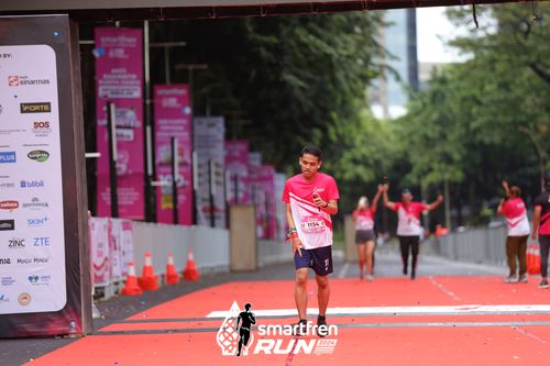 Race photo from Smartfren Run 2024
