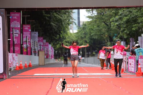 Race photo from Smartfren Run 2024