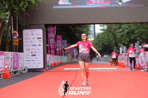 Race photo from Smartfren Run 2024