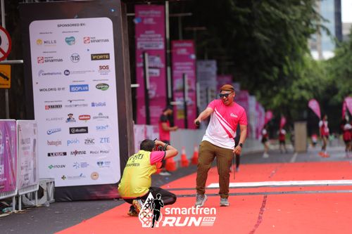 Race photo from Smartfren Run 2024