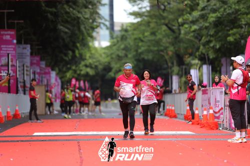 Race photo from Smartfren Run 2024