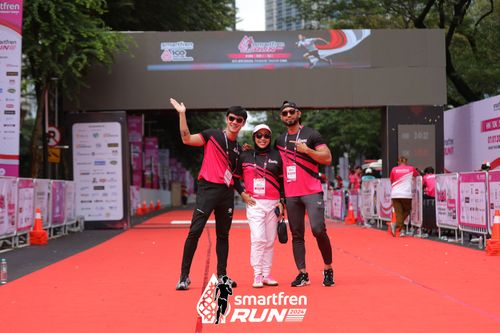 Race photo from Smartfren Run 2024