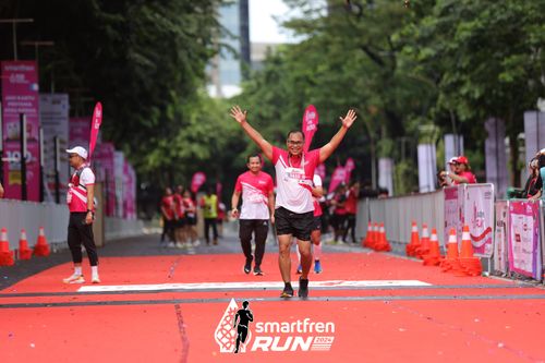 Race photo from Smartfren Run 2024