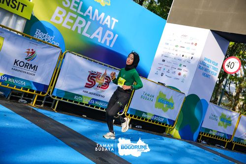 Race photo from Taman Budaya x BOGORUN 2025