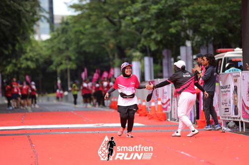Race photo from Smartfren Run 2024